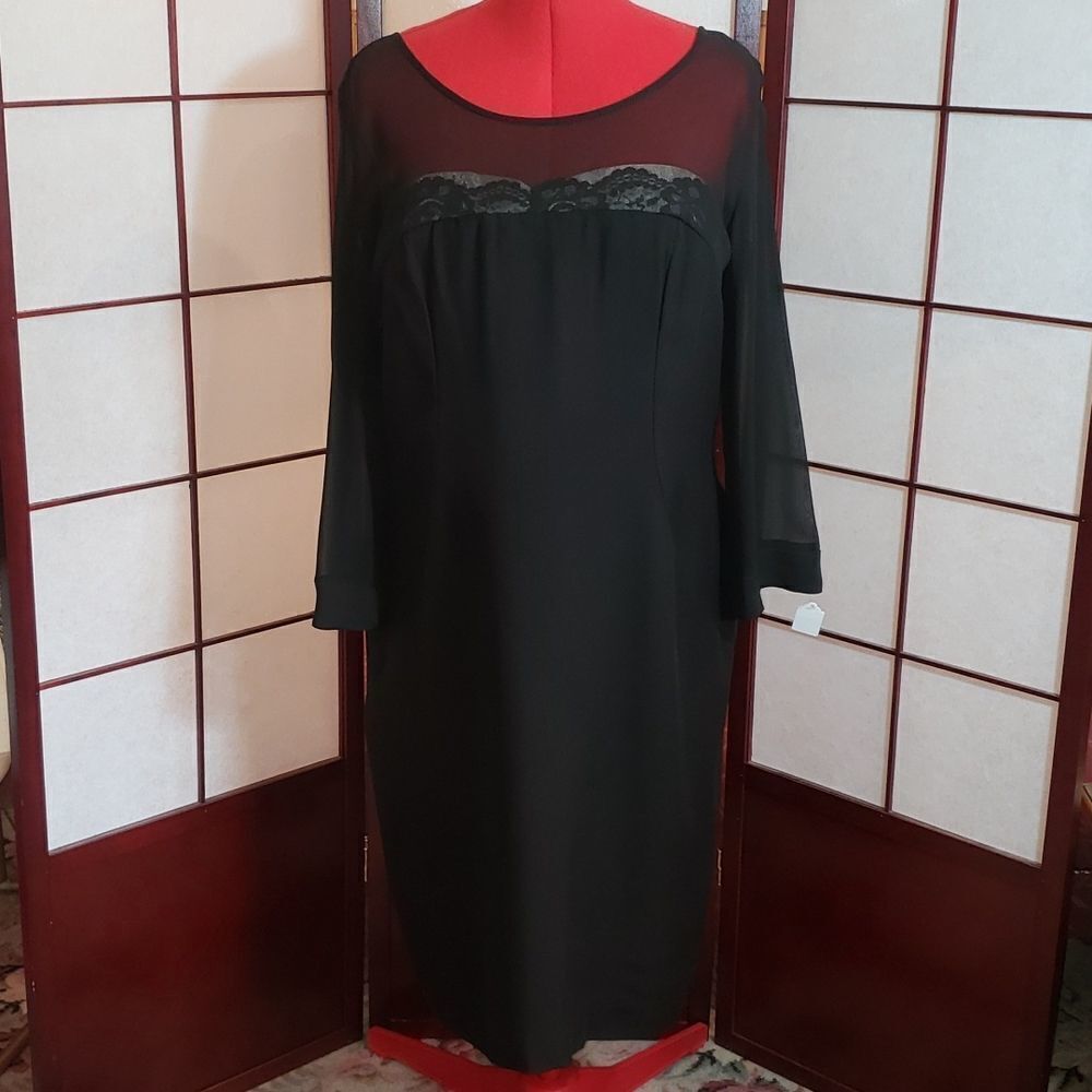 VNTG 40's/50's Black Evening Dress